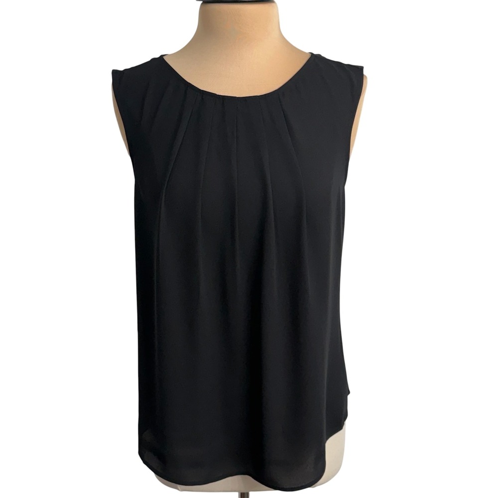 Worthington Women's Sleeveless Pleated Blouse